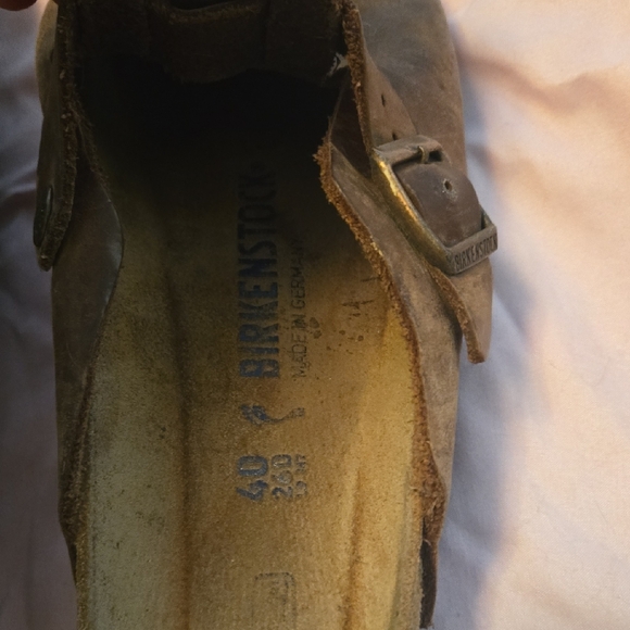 Birkenstock Brown Suede Mules - Picture 3 of 7